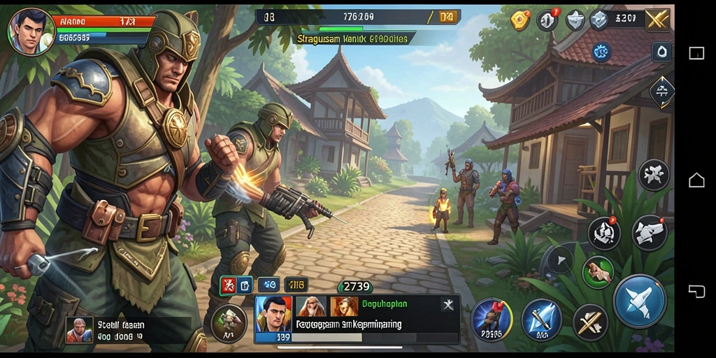 Tampilan gameplay strategis yang menegangkan dalam 2739.