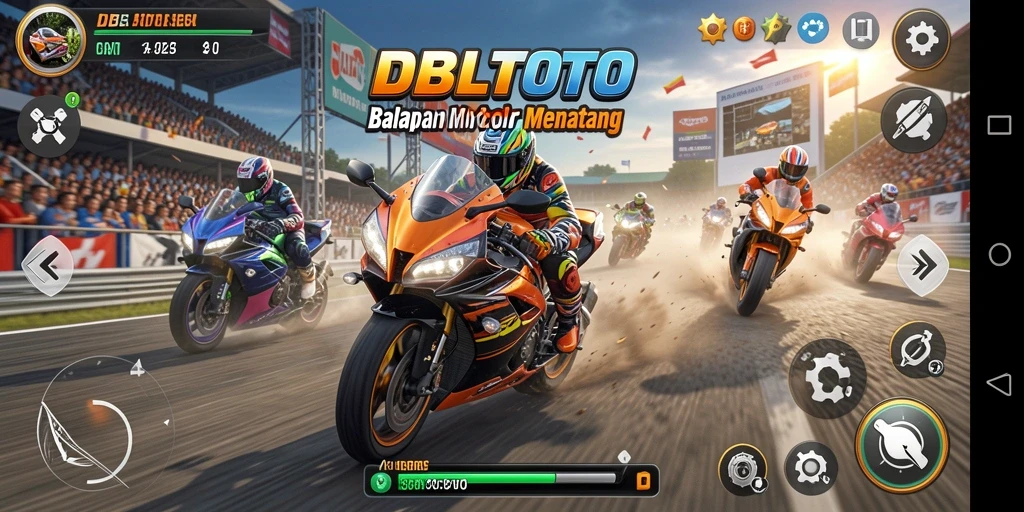Tampilan mendebarkan dari balapan motor di DBLTOTO.