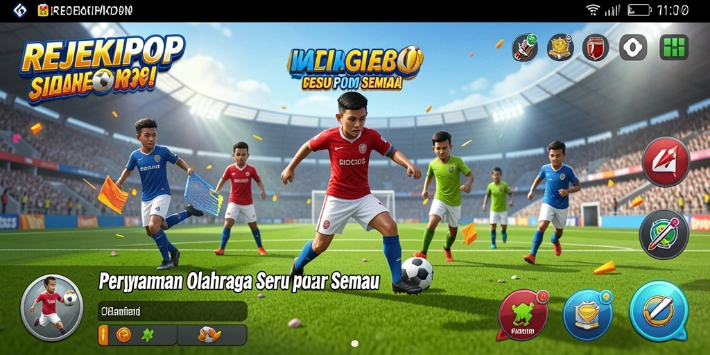 Tampilan gameplay yang seru dan kompetitif di REJEKIPOP.
