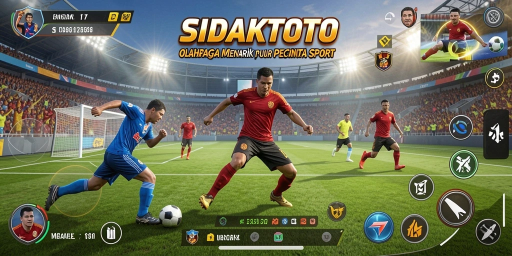Tampilan dinamis gameplay olahraga SIDAKTOTO yang mengasyikkan.