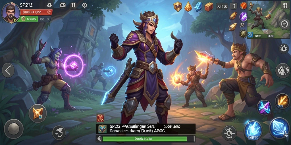Tampilan gameplay SP212 yang mengesankan dalam dunia ARPG.
