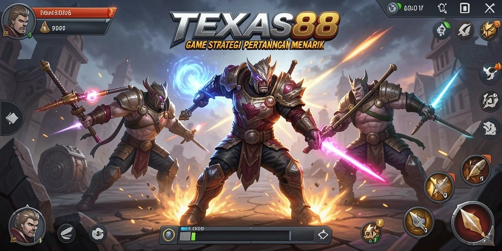 Tampilan gameplay TEXAS88 yang menegangkan dan strategis.