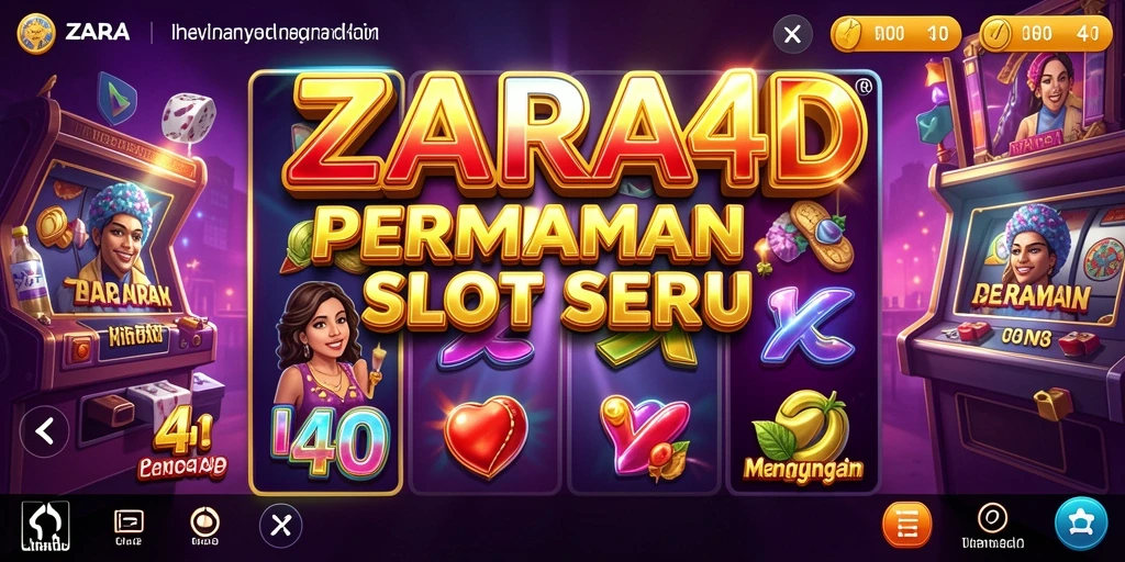 Tampilan gameplay ZARA4D yang seru dan interaktif.
