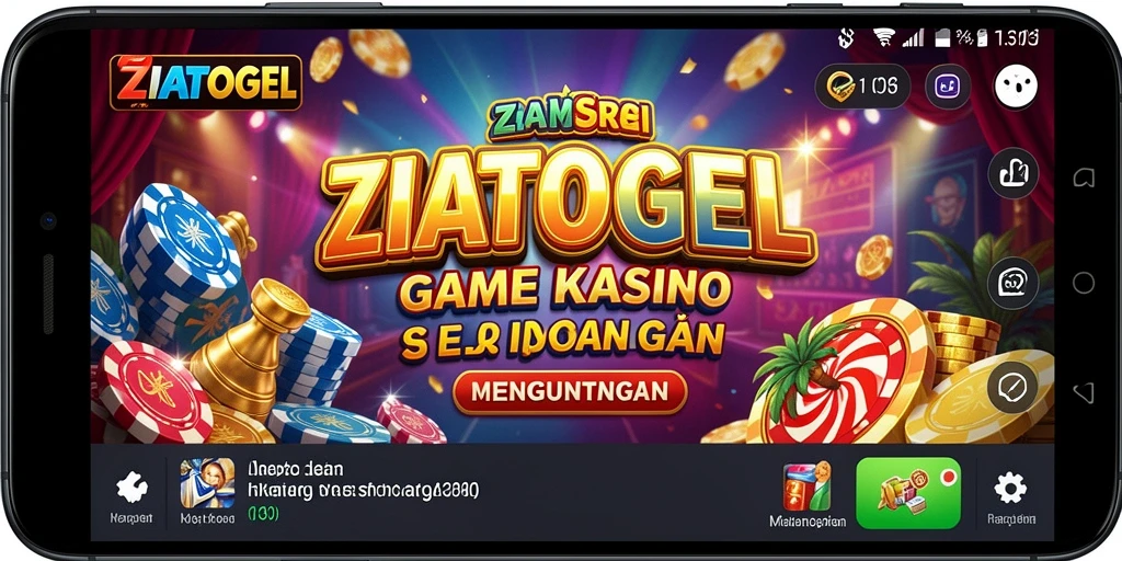 Tampilan gameplay menarik ZIATOGEL dengan pengalaman kasino yang menawan.